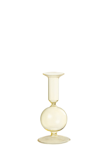 CANDELABRO CRISTAL AMARILLO BRILLO / S