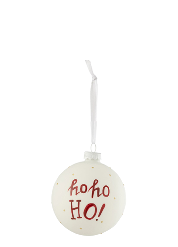 HO HO HO YILBAŞI SÜSÜ BEYAZ / S