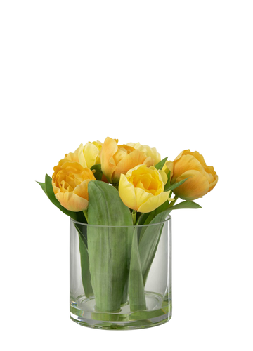 TULIPES EN EL JARRÓN AMARILLO / L
