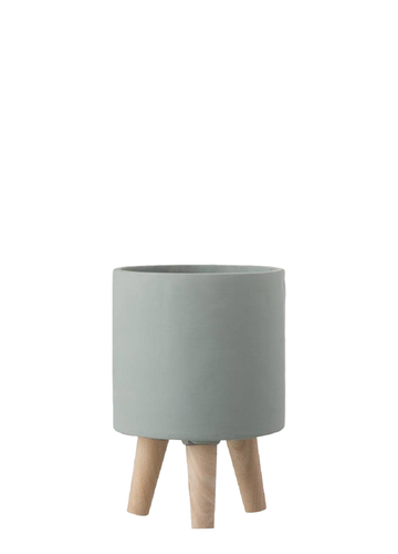 ÜÇ AYAKLI BÜYÜK MAVİ SAKSI / 30 CM