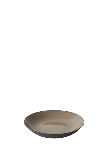 ROUND POT PLATE / BLACK&STONE