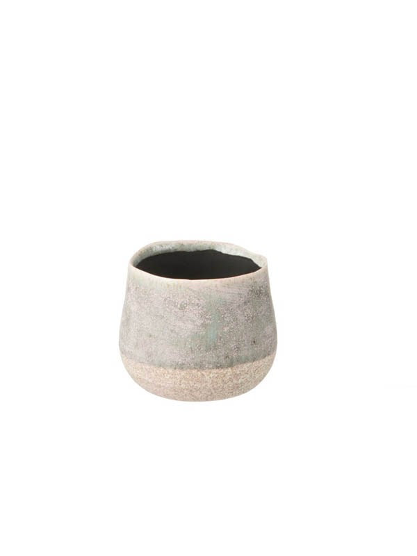 GRİ PEMBE SAKSI / 11 CM 