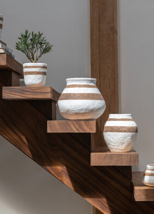 KENİA SERAMİK SAKSI BEYAZ / L