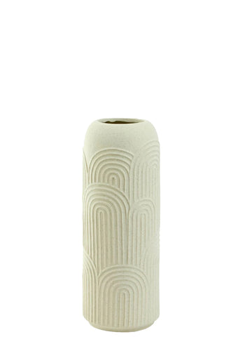 DIEGO SERAMİK VAZO KREM / M