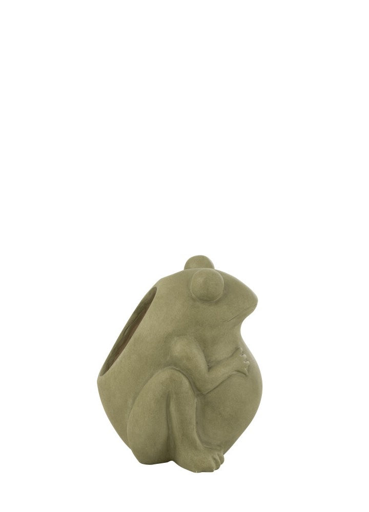 YEŞİL KURBAĞA SAKSI / 25 CM 