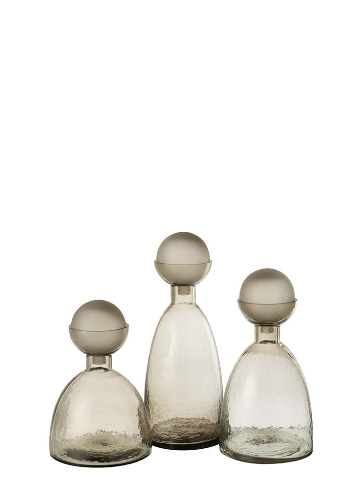 YARA ANTRASİT CAM ŞİŞE / 43 CM