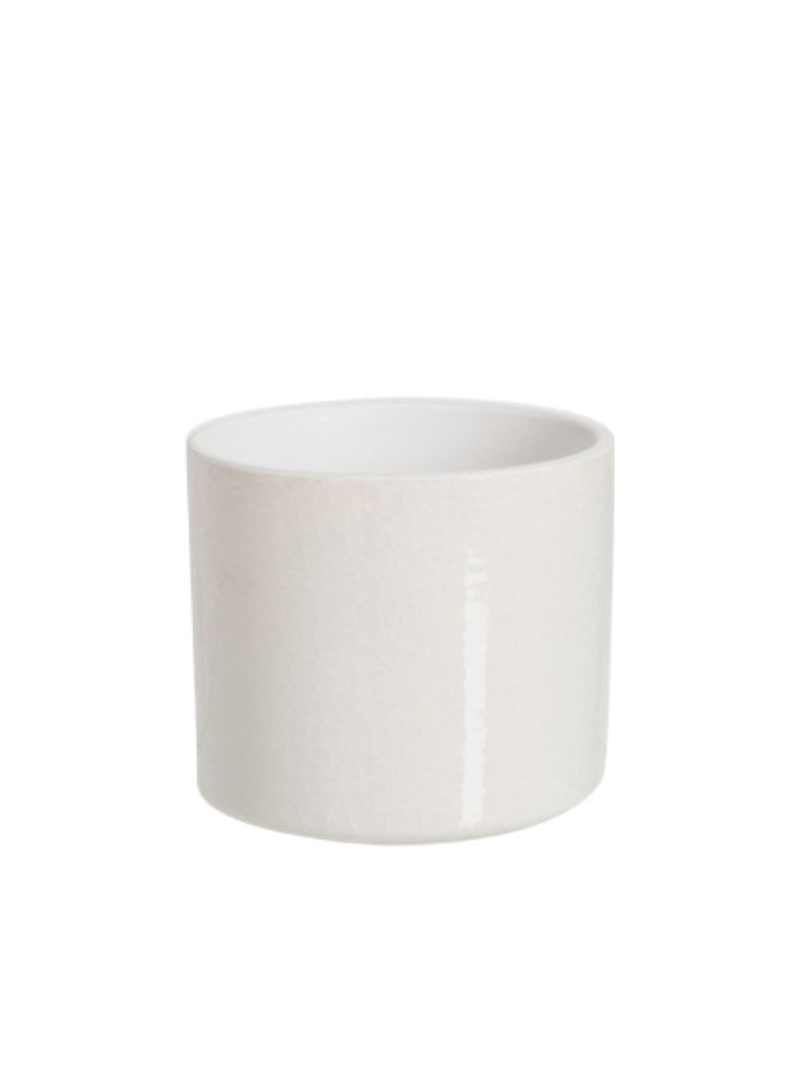 BEYAZ KÜÇÜK SAKSI / 11 CM