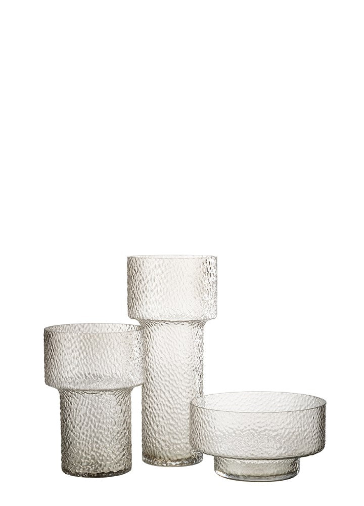 BETTY ŞEFFAF KISA CAM VAZO / 15 CM