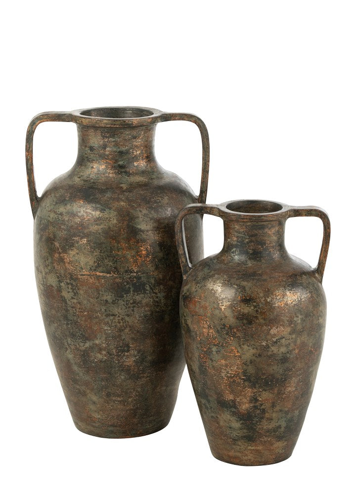 VOLA TERRACOTTA KULPLU VAZO / L