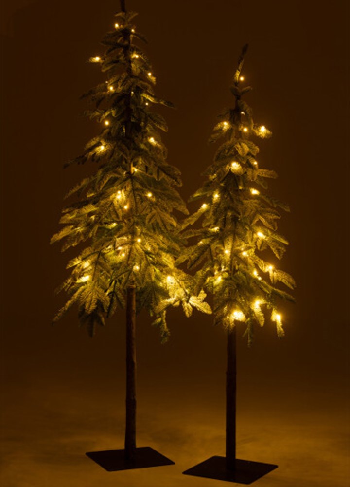 LED IŞIKLI KARLI YILBAŞI AĞACI / L