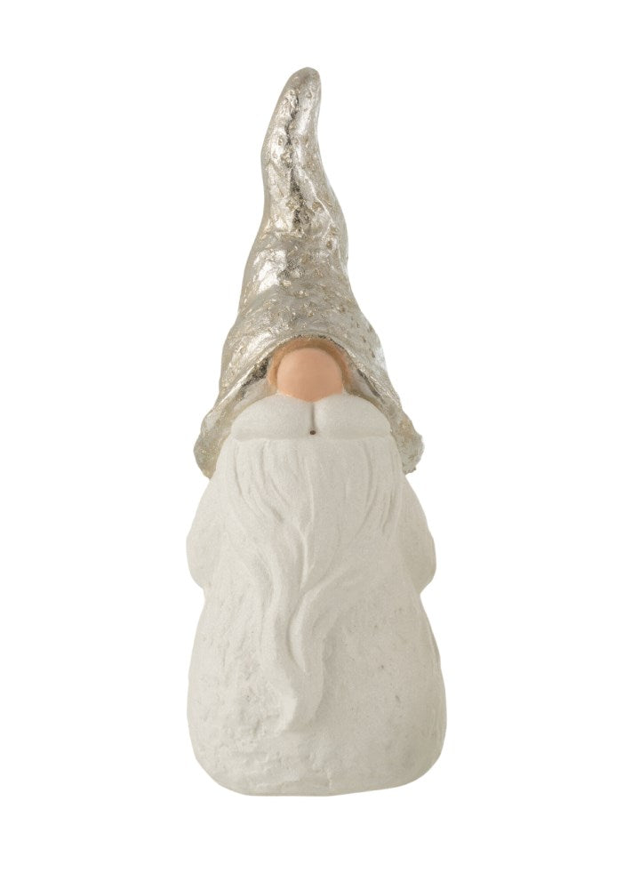 GÜMÜŞ ŞAPKALI NOEL BABA / AYAKTA