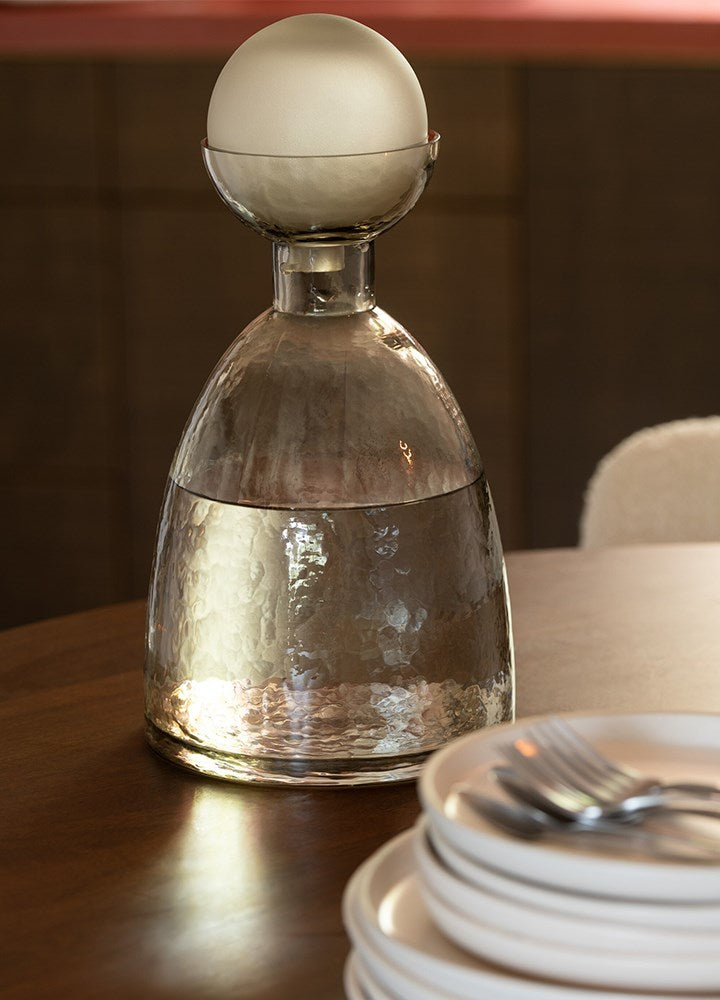 YARA ANTRASİT CAM ŞİŞE / 29 CM