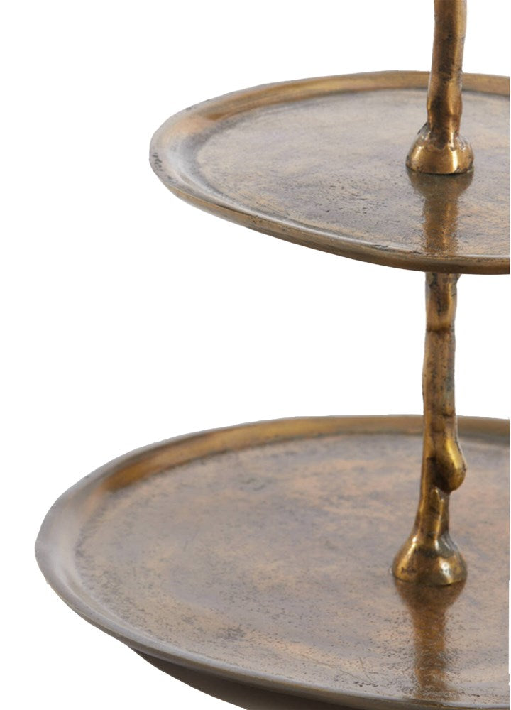 TRESA İKİ KATLI SUNUMLUK / GOLD ESKİTME 