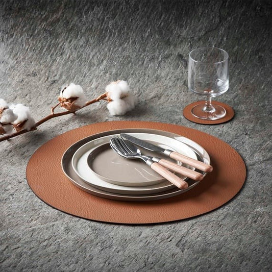 YUVARLAK DERİ AMERİKAN SERVİS TABA