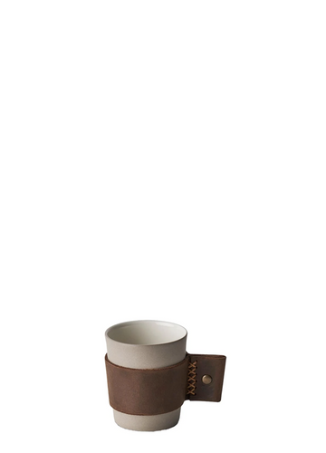 TOUCH OF LEATHER KAHVE FİNCANI / TAŞ&FİLDİŞİ
