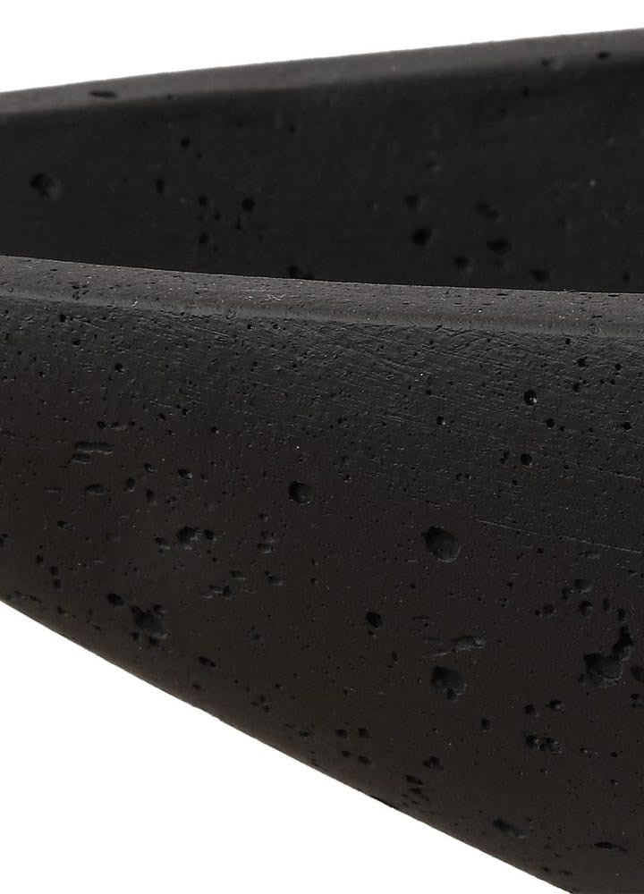 VESSEL OVAL TAŞ TABAK / SİYAH