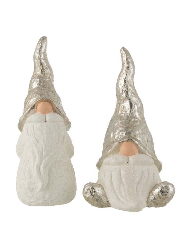 GÜMÜŞ ŞAPKALI NOEL BABA / AYAKTA