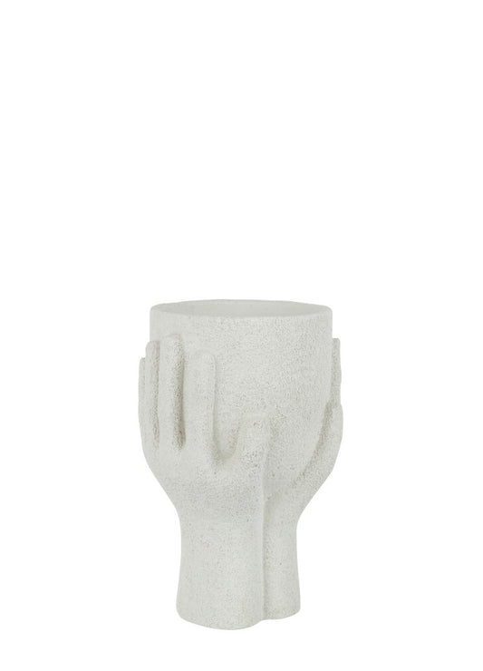 BEYAZ EL BETON SAKSI / 24 CM 