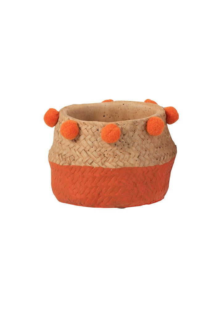 PONPONLU TURUNCU SAKSI / 10,5 CM 