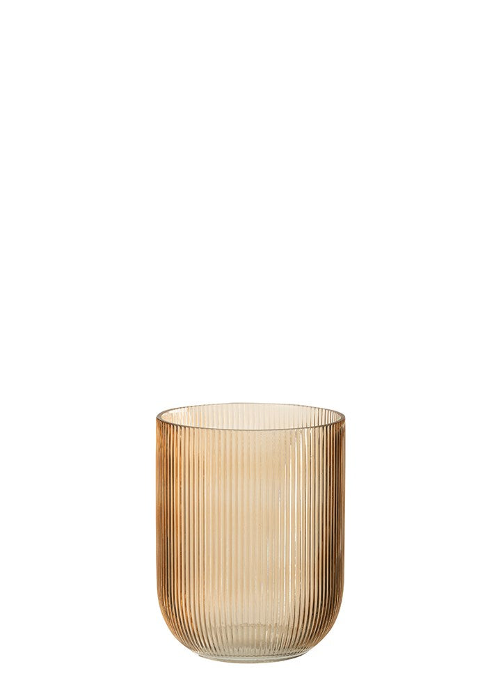 CONCİ AMBER CAM VAZO MUMLUK / M
