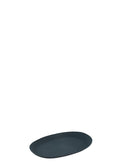 METAL MAVİ OVAL TABAK / S 