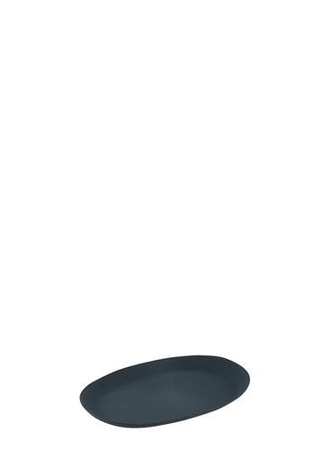 METAL MAVİ OVAL TABAK / S 