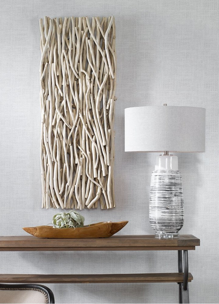 GATHERED TEAK AHŞAP DUVAR PANELİ / NATUREL