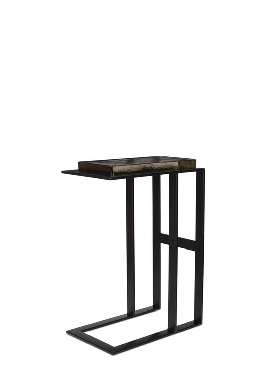 SOMA SİYAH METAL DETAYLI YAN SEHPA 