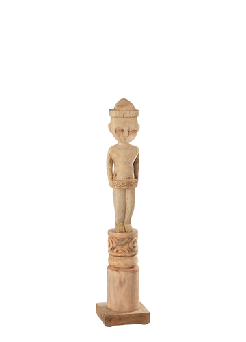 FIGURA ÉTNICA SOBRE PEDESTAL / DE PIE