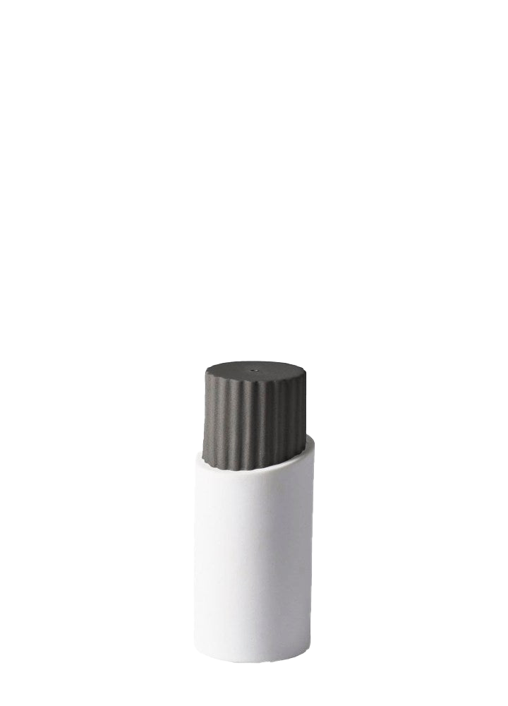 CORINTHIAN SALT &amp; PEPPER SHAKER / IVORY &amp; BLACK