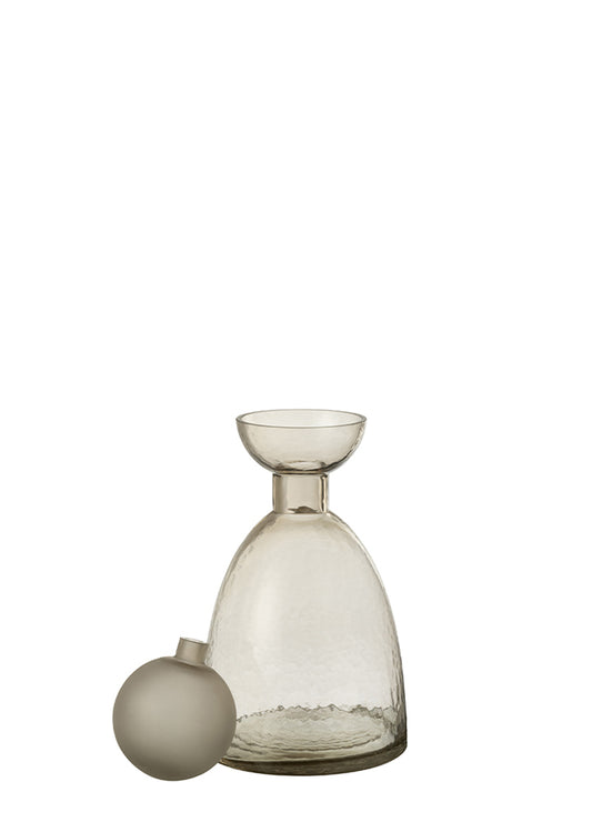 YARA ANTRASİT CAM ŞİŞE / 34 CM