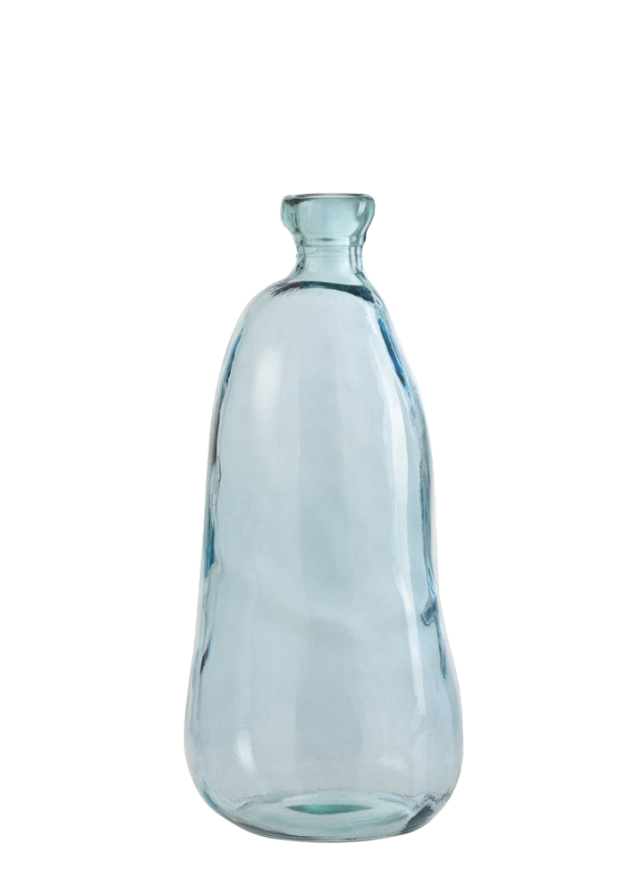 OLIVIA GLASS VASE BLUE / S