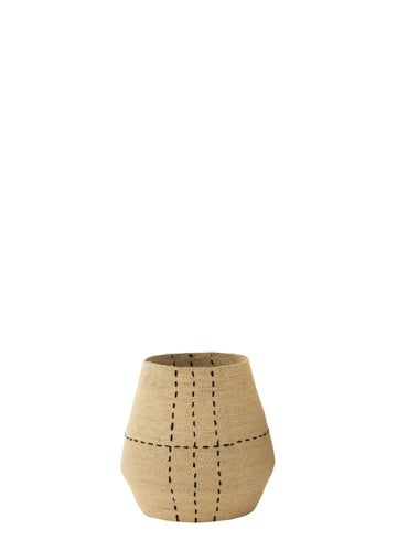 DİKİŞ DETAYLI RATTAN SEPET / S