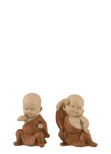 TINY YOGI SET OF 2 / BROWN