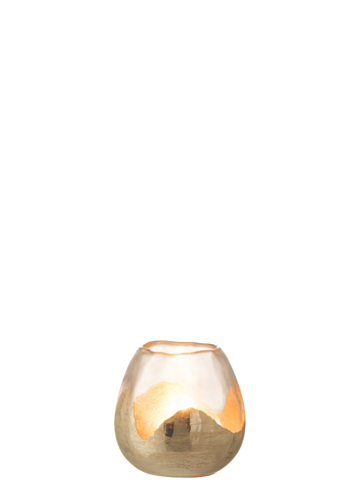 GOLD GLASS T-LIGHT / S