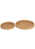 YUVARLAK RATTAN TEPSİ / L