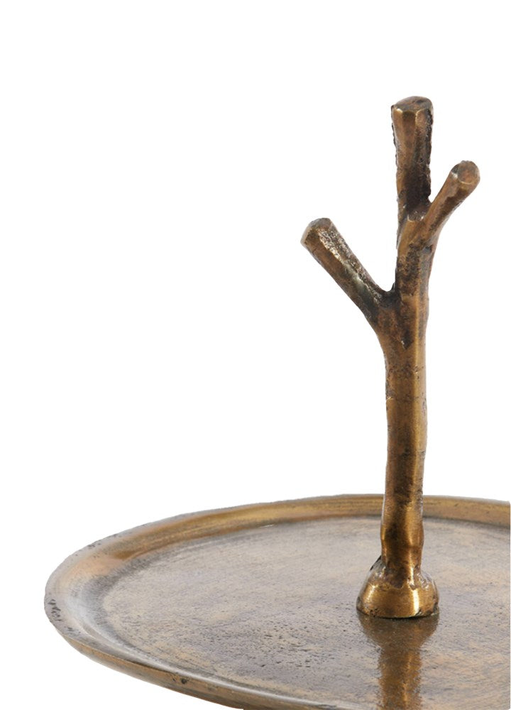 TRESA İKİ KATLI SUNUMLUK / GOLD ESKİTME 