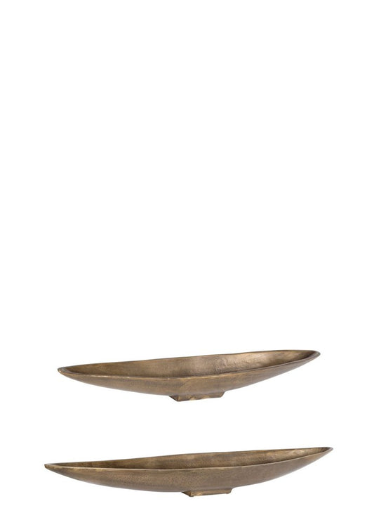 RIVER RUN GOLD ESKİTME OVAL TABAK / M 