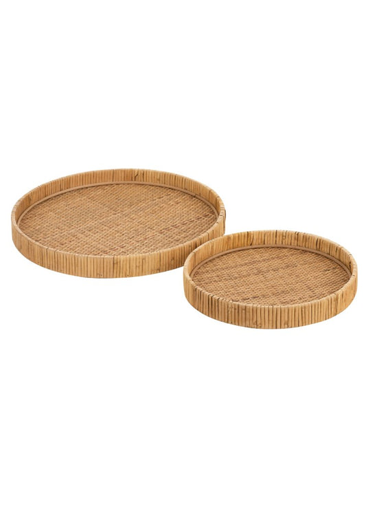 YUVARLAK RATTAN TEPSİ / L