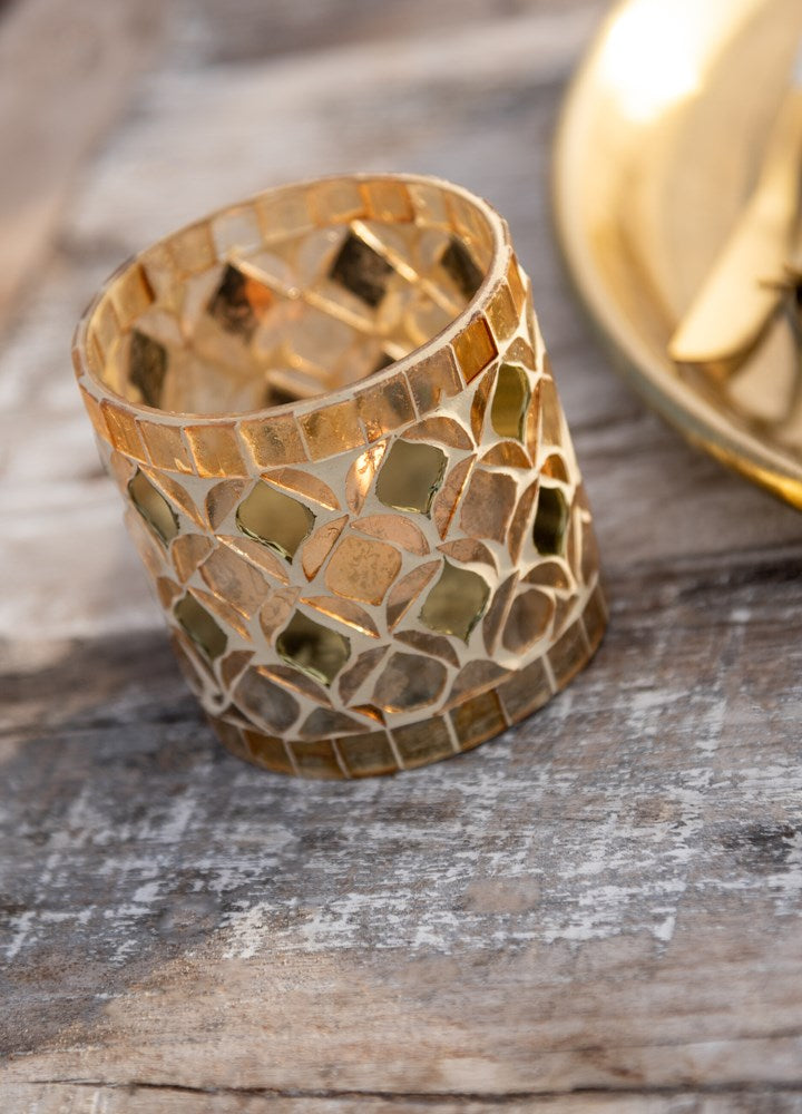 MOZAİK MUMLUK / GOLD