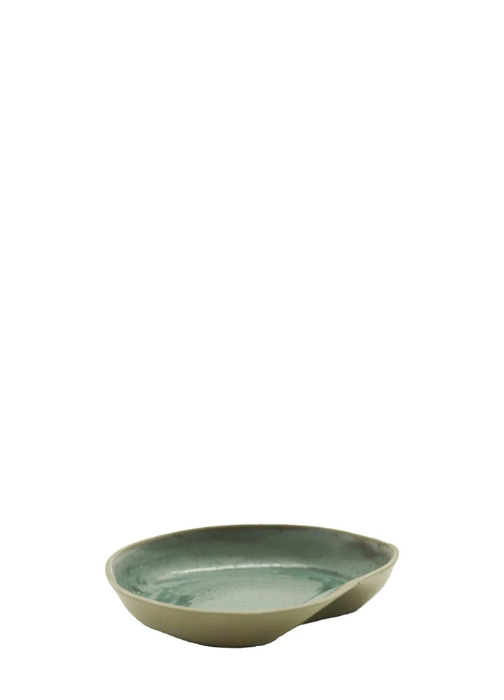 EVER CERAMIC WAVE BOWL M / OLIVE