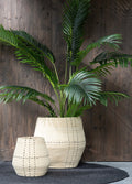 DİKİŞ DETAYLI RATTAN SEPET / S