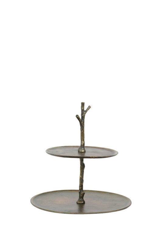 TRESA İKİ KATLI SUNUMLUK / GOLD ESKİTME 