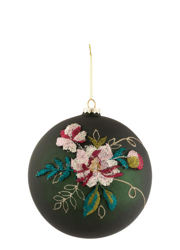 ADORNO FLORAL DE NAVIDAD / VERDE