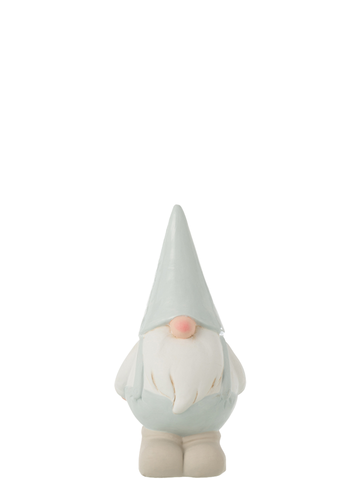 CERAMIC SANTA CLAUS / ICE BLUE