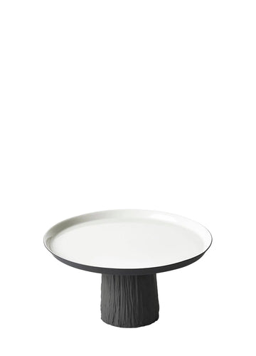 ROUND L SIZE FOOT PLATE / BLACK &amp; IVORY