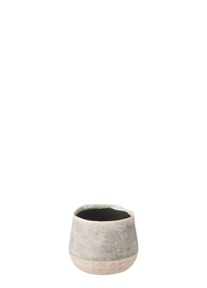 MACETA GRIS-ROSA