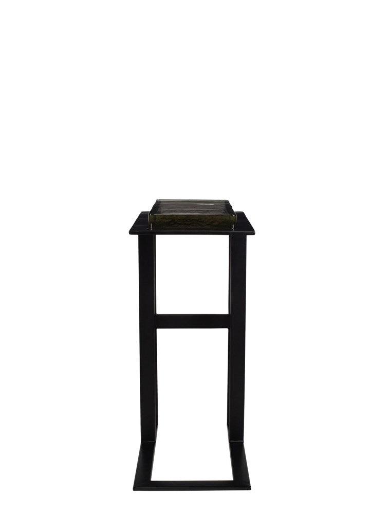 SOMA SİYAH METAL DETAYLI YAN SEHPA 