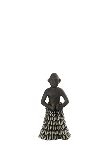FIGURA ÉTNICA DETALLE CONCHA / NEGRO