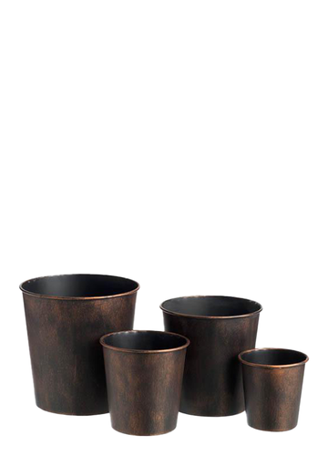 COPPER BUCKET SET 